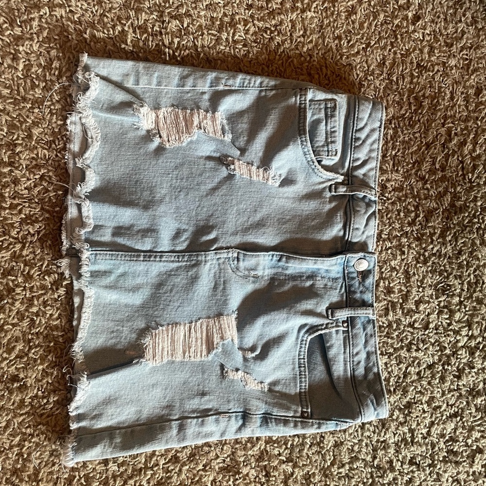 jean skirt